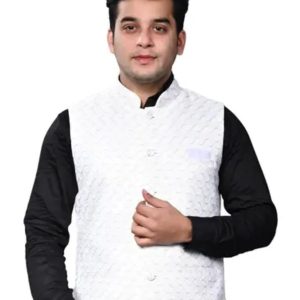 Men's Zigzag Sleeveless Jacket